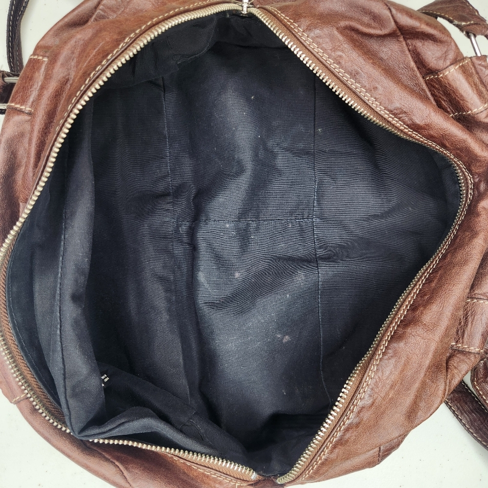 Vintage Roots Mini Leather Duffle Bag/Shoulder Bag - Picture 5 of 6